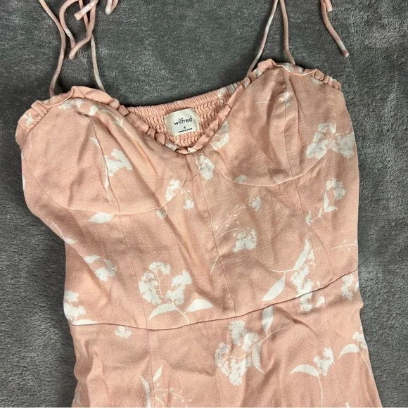 Aritzia Dress Womens 4 Wilfred Fable Floral Dainty Feminine Cottagecore Coquette - Picture 3 of 13